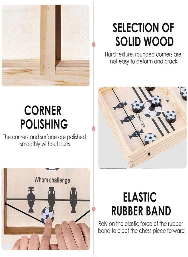 OANGO لعبة قرص المقلاع الخشبي فائقة السرعة من OANGO، لعبة لوحية محمولة للأطفال والكبار، ألعاب مقلاع للأولاد والبنات، لعبة لوحية رياضية مكتبية لجميع الفئات العمرية - Image 2